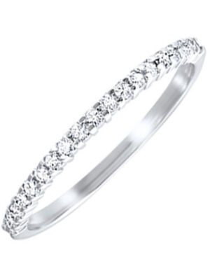 10KT WHITE GOLD DIAMOND (1/8CTW) BAND
