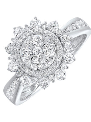 14KT WHITE GOLD DIAMOND (1CTW) RING