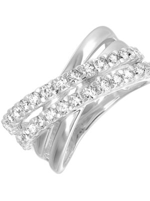 10KT WHITE GOLD DIAMOND (1CTW) RING