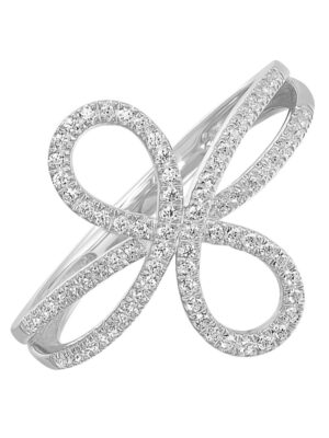 10KT WHITE GOLD DIAMOND (1/5CTW) RING