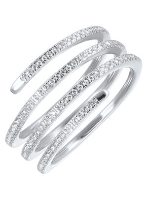 14KT WHITE GOLD DIAMOND (1/4CTW) RING