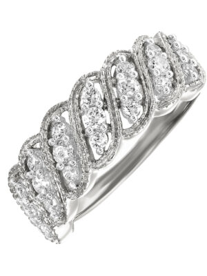 10KT WHITE GOLD DIAMOND (1/2CTW) RING