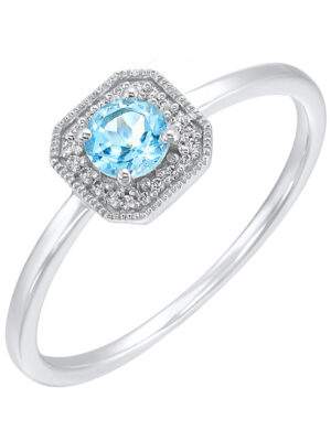 10KT WHITE GOLD DIAMOND (1/12 CTW) RING