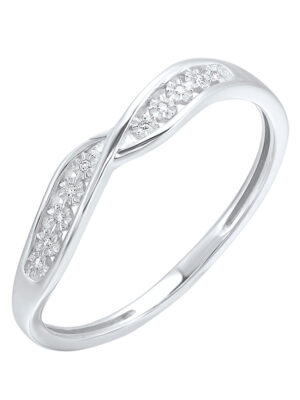 10KT WHITE GOLD DIAMOND (1/20 CTW) RING