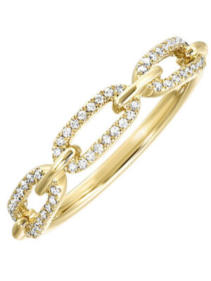10KT YELLOW GOLD DIAMOND (1/6CTW) BAND