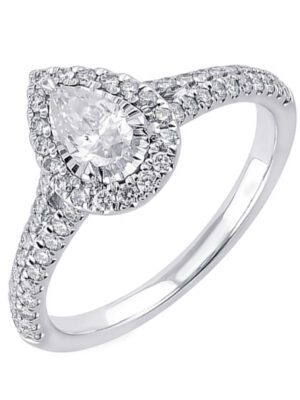 14KT WHITE GOLD DIAMOND(3/4CTW) RING