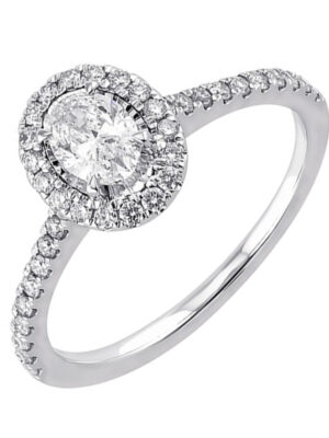 14KT WHITE GOLD DIAMOND(5/8CTW) RING