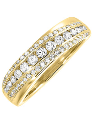 10KT YELLOW GOLD DIAMOND (1/2CTW) RING