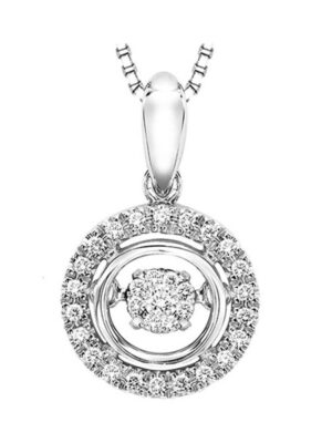 SILVER DIAMOND (1/10CTW) PENDANT